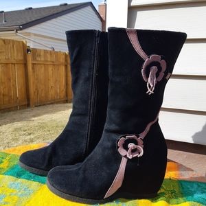 1990s Suede Leather Boots